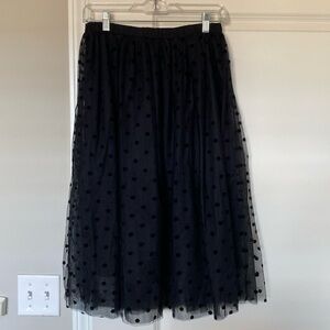 Tulle polka dot midi skirt (xs)